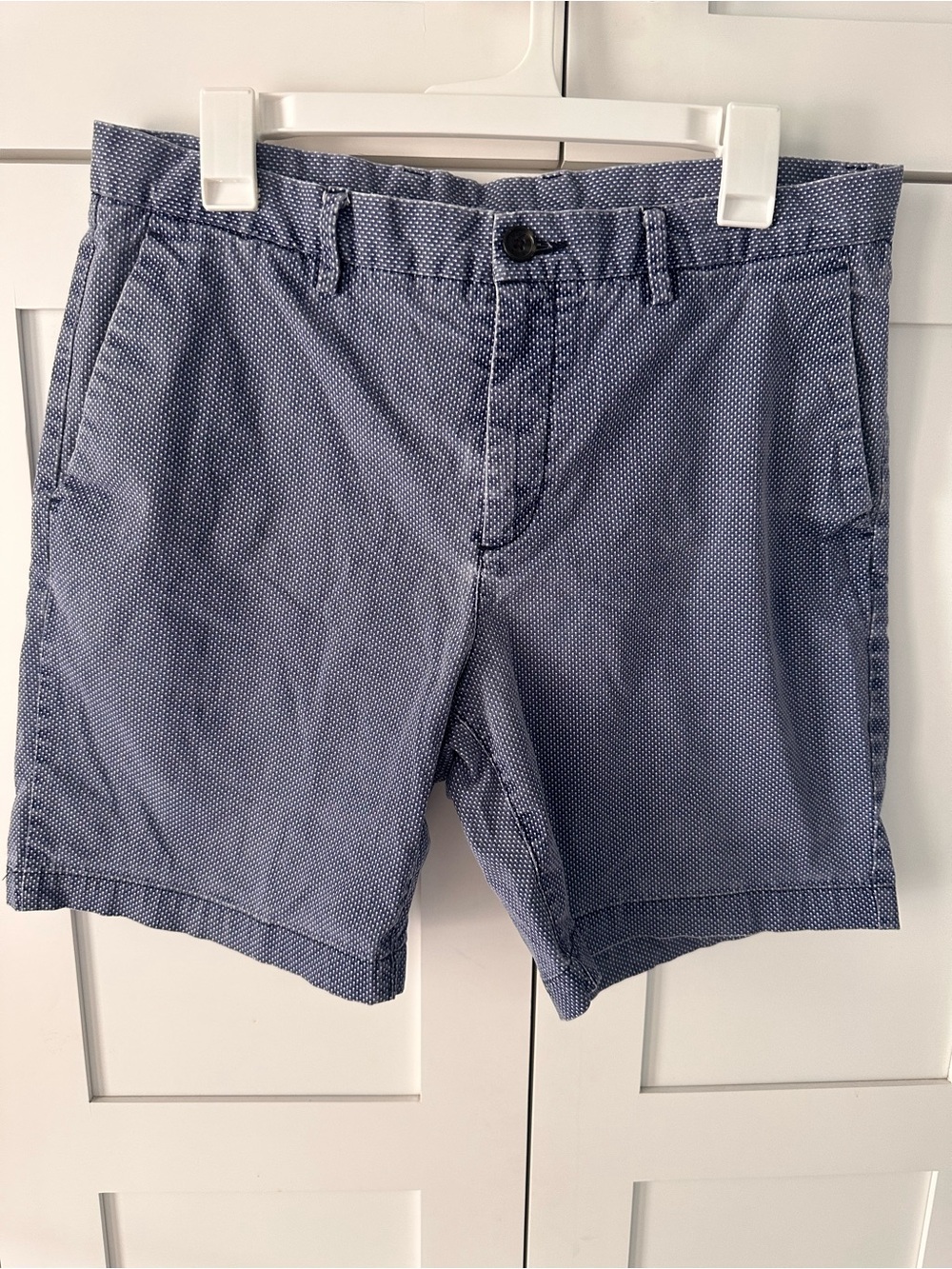 Michael Kors Men's Navy Microdot Flat-Front Shorts